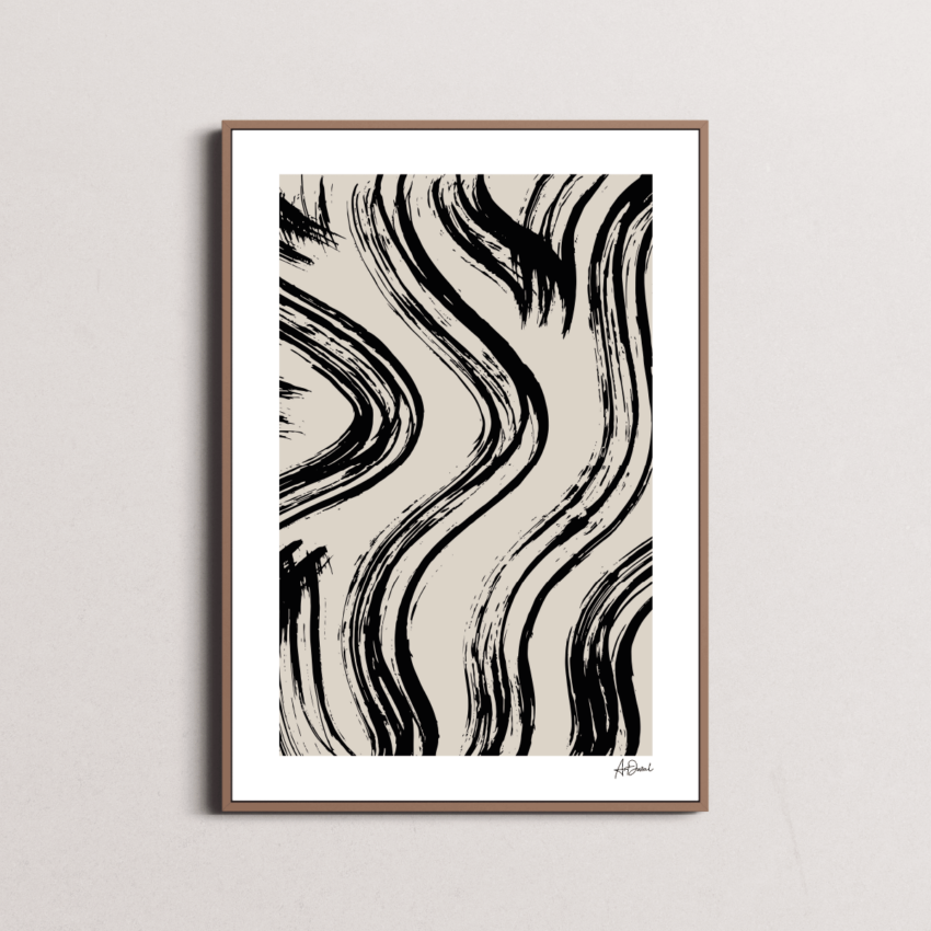 Atelier Noir - Abstract figure N°3