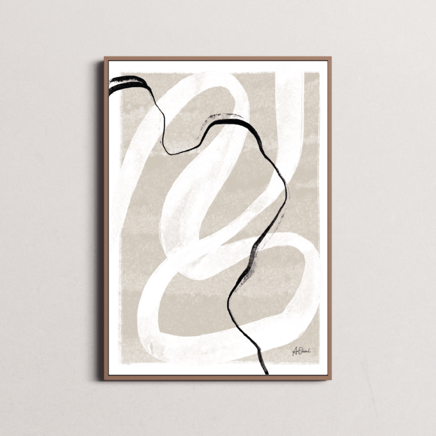 Atelier Noir - Abstract figure N°6