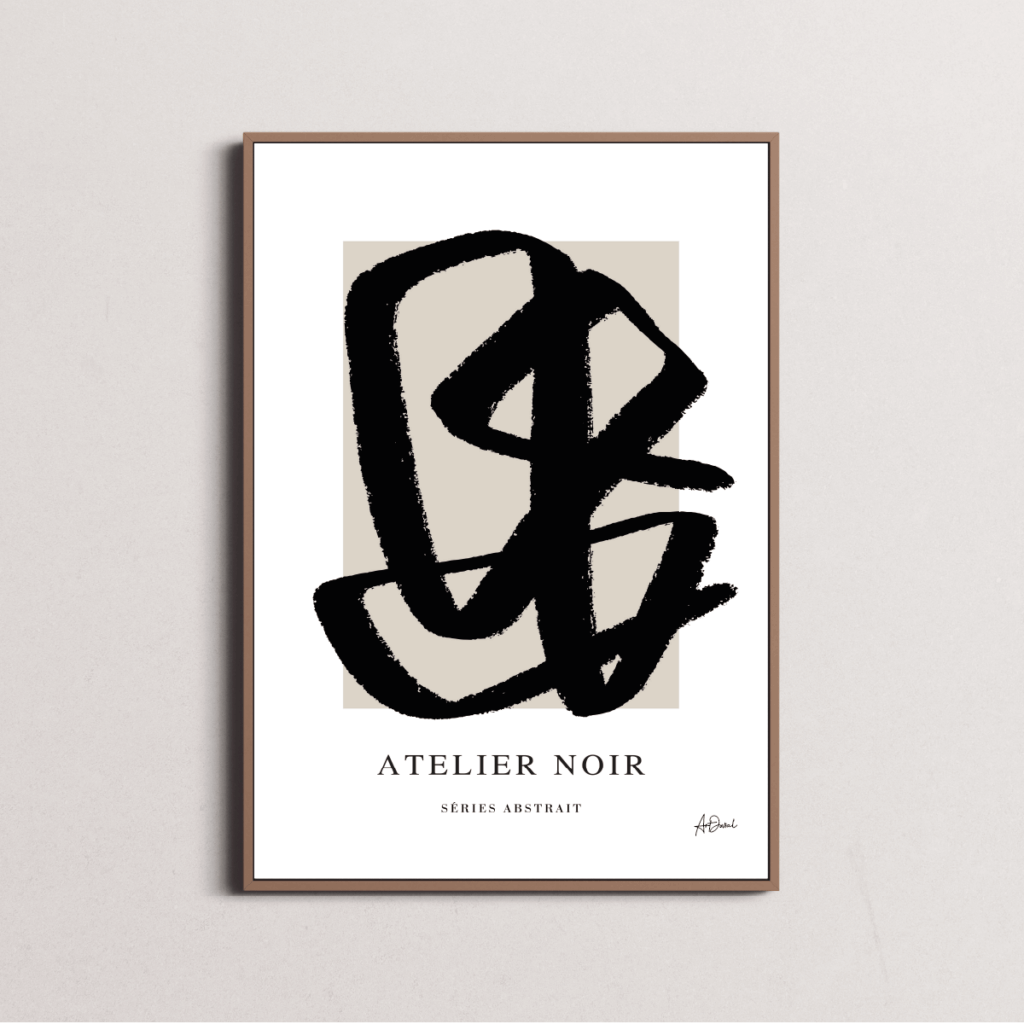 Atelier Noir - Abstract figure N°2