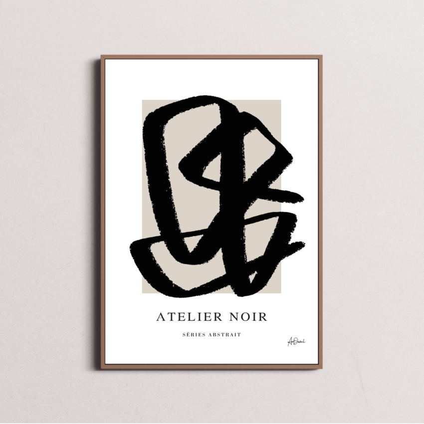 Atelier Noir - Abstract figure N°2
