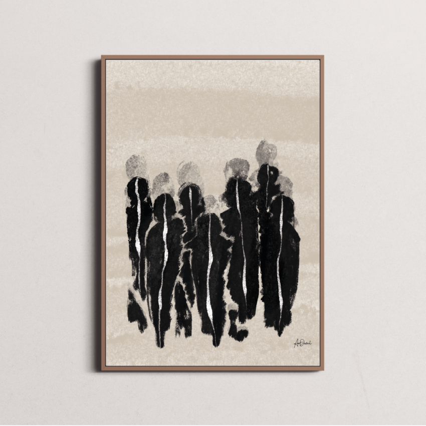 Atelier Noir - Abstract figure N°5