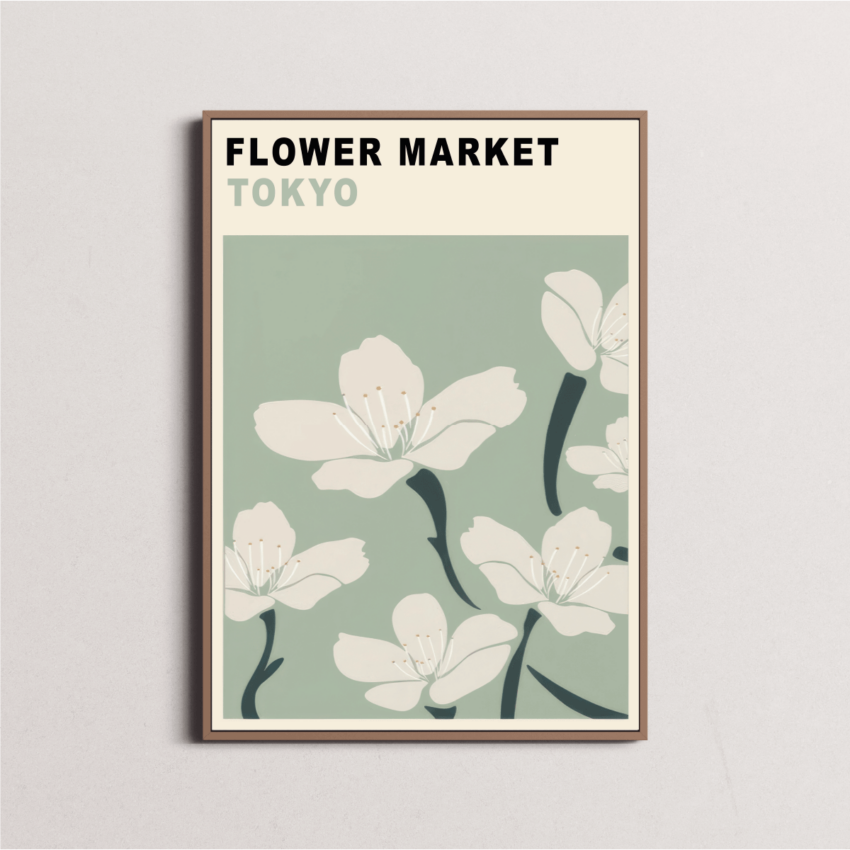 Flower Market Tokyo - Affiche