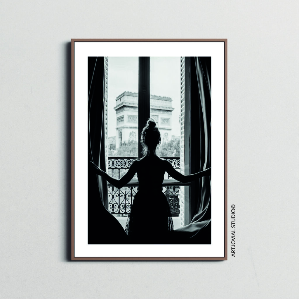 Girl In Window Affiche