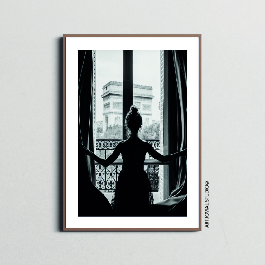 Girl In Window Affiche