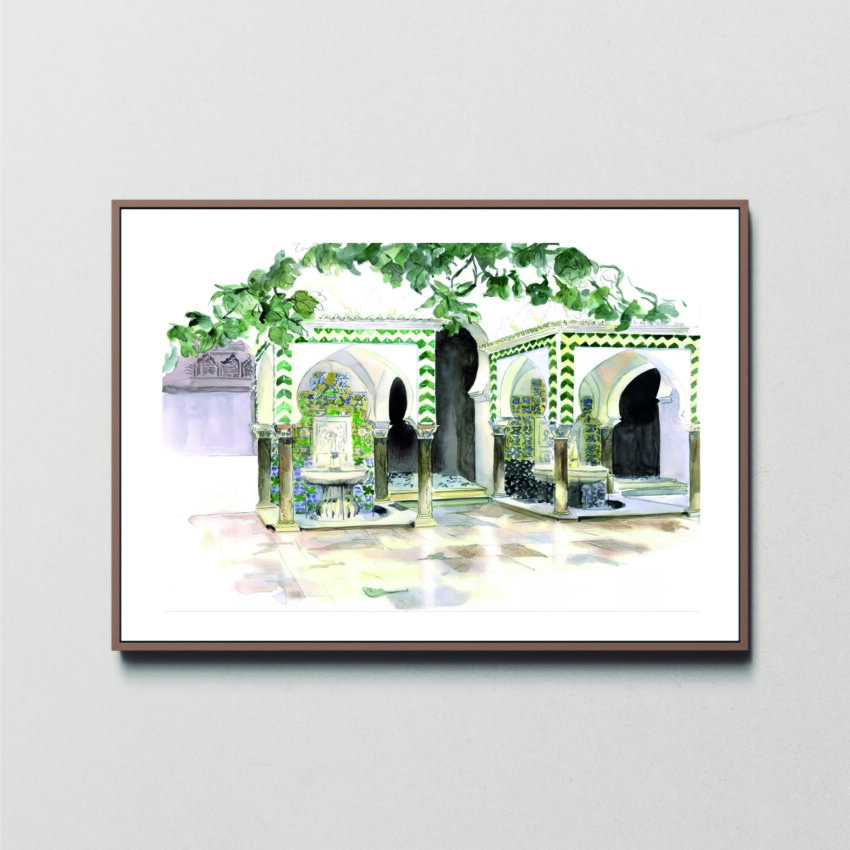 Souvenirs d'Algérie –  #15 Djema el Kbir, cour, fontaines