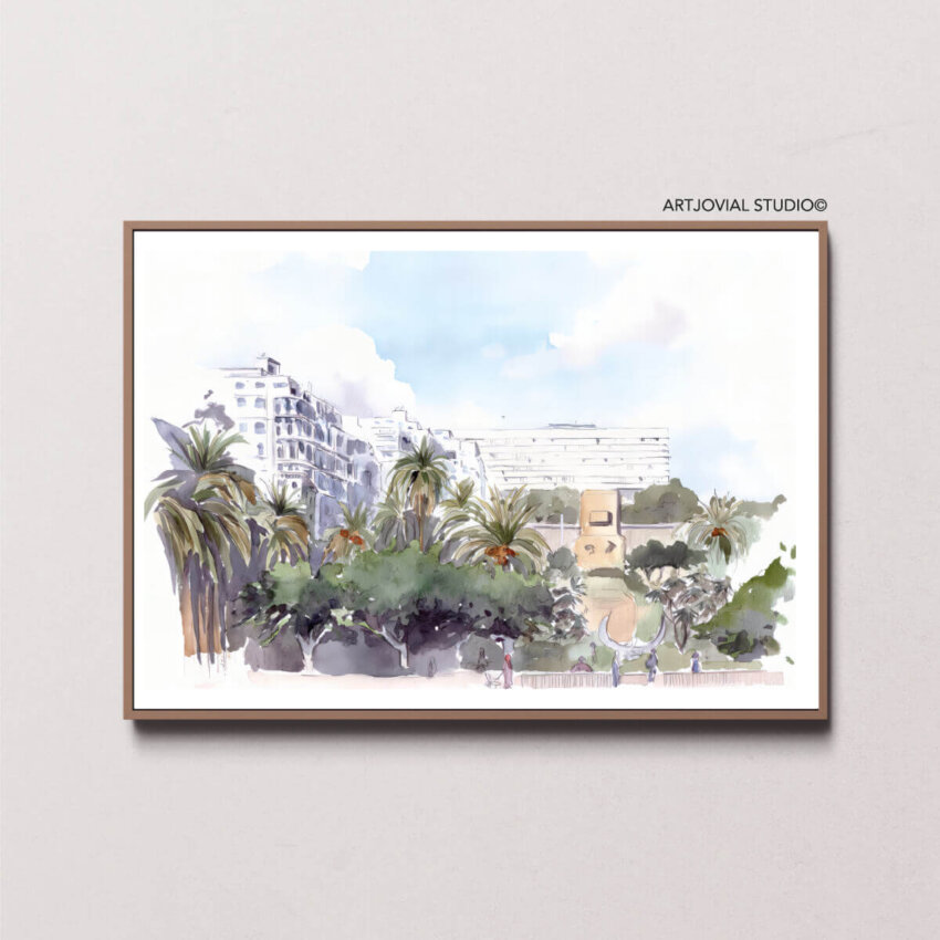 Collection Souvenirs d'Algérie #23 - Boulevard Khemisti et hôtel Aurassi